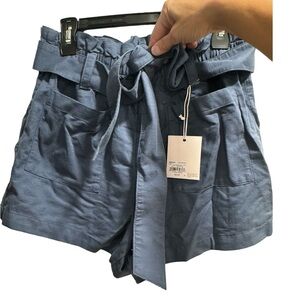 Lauren Conrad‎ Cotton, Denim Flare, size Medium tie at waist NWT